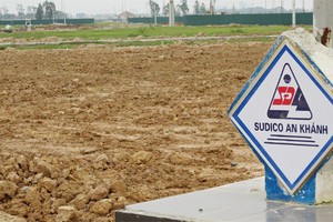 Dự án Nam An Khánh cảu Sudico vẫn chưa có công trình công cộng nào được đầu tư xây dựng